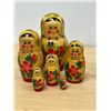 Image 2 : Nice Painted Wooden Russian Matryoshka Nesting Dolls - Tallest 5.75"