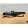 Image 5 : 2 Pool Cues (one has detailed Inlay) & One soft Case - see all photos