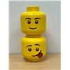 Image 1 : 2 Stacking Lego Storage Containers - Smaller Approx: 7.25"T 6.25"W