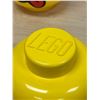 Image 3 : 2 Stacking Lego Storage Containers - Smaller Approx: 7.25"T 6.25"W
