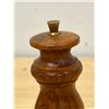 Image 5 : Mid Century Wooden Salt & Pepper Grinders - Interesting Style - see photos 4.5"