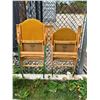Image 11 : 2 Canadian Wood Fold Up Rocking Chairs - High & Low Back Models - Clement 2318 & 2418
