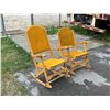 Image 1 : 2 Canadian Wood Fold Up Rocking Chairs - High & Low Back Models - Clement 2318 & 2418