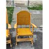 Image 3 : 2 Canadian Wood Fold Up Rocking Chairs - High & Low Back Models - Clement 2318 & 2418