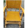 Image 7 : 2 Canadian Wood Fold Up Rocking Chairs - High & Low Back Models - Clement 2318 & 2418