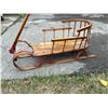 Image 1 : Locally Made Vintage Wooden Pull Sled Sleigh - nice - see all photos