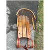 Image 5 : Locally Made Vintage Wooden Pull Sled Sleigh - nice - see all photos