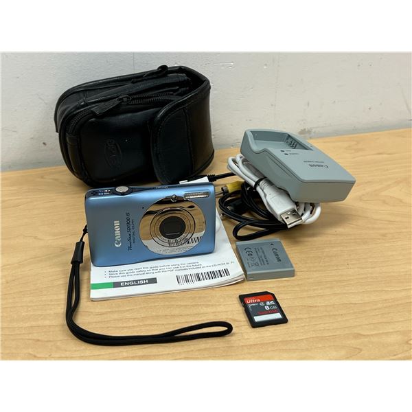 Canon Power Shot SD1300 IS Digital Elph Camera 12.1 Mega pixels & Accessories as pictured