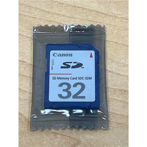 New Sealed Canon SD Memory Card SDC-32M - see photos