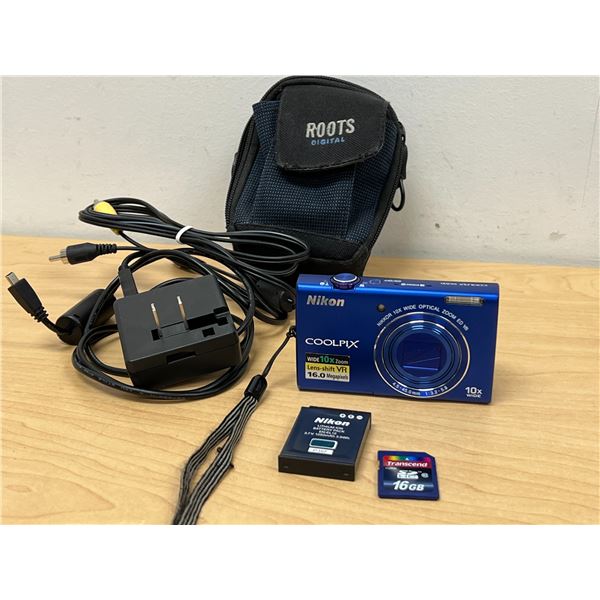 Nikon Coolpix S6200 16 Mega pixels Digital Camera Wide 10x Optical Zoom & Accessories