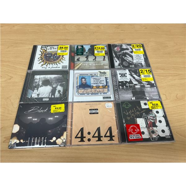 9 New Sealed Rap Hip Hop CDs - see all photos for titles etc