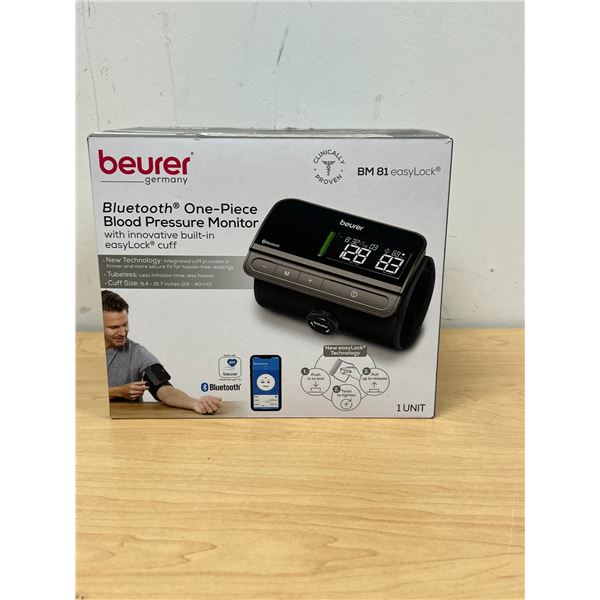 Beurer Germany Bluetooth Blood Pressure Monitor - looks new, open box - see all photos