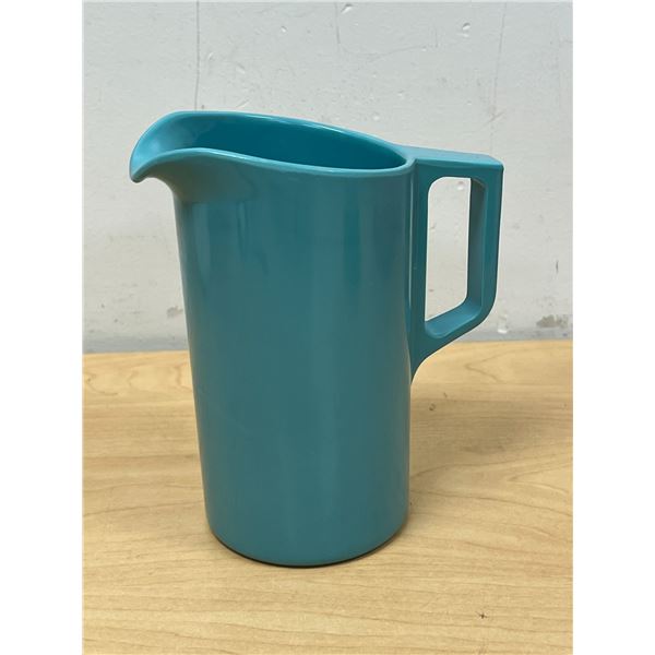 Vintage Turquoise Blue Maplex Melmac Pitcher Jug - smaller 6" tall