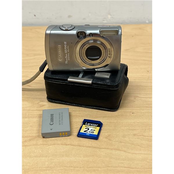 Canon Power Shot SD700 IS Digital Elph Camera 6.0 Mega pixels & Accessories as pictured
