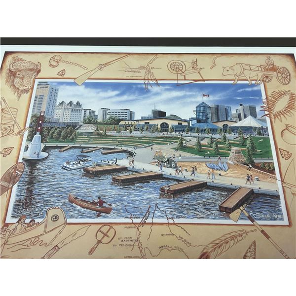 "The Forks" - Richard Shier COA 30/1999 Frame: 20.25x16.25" - frame scratches, see all photos