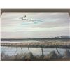 Image 1 : Canadian Geese Prairie Scene Frame Art - Ronald Glowe 26.25x19.25" - see all photos