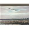 Image 2 : Canadian Geese Prairie Scene Frame Art - Ronald Glowe 26.25x19.25" - see all photos