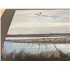Image 5 : Canadian Geese Prairie Scene Frame Art - Ronald Glowe 26.25x19.25" - see all photos