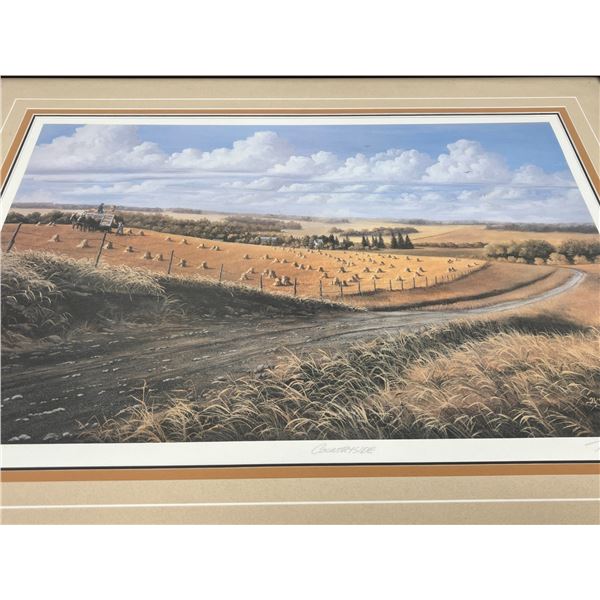 "Countryside" Hubert Theroux 145/275 COA - Larger 34.25x26.25"