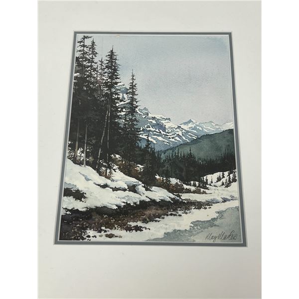 Mary Masters Winter Landscape Framed Art - Smaller - 15.75x13.5"