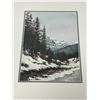 Image 1 : Mary Masters Winter Landscape Framed Art - Smaller - 15.75x13.5"