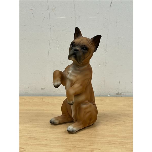 Vintage Ceramic Boxer Dog Figure - 7.5"T