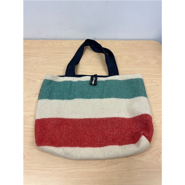 Jackie Spicer HBC Wool Purse Handbag / Tote Bag - approx: 17x13"