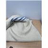Image 6 : 2 Blue Striped Wool Blankets - good condition - Approx: 80x62"