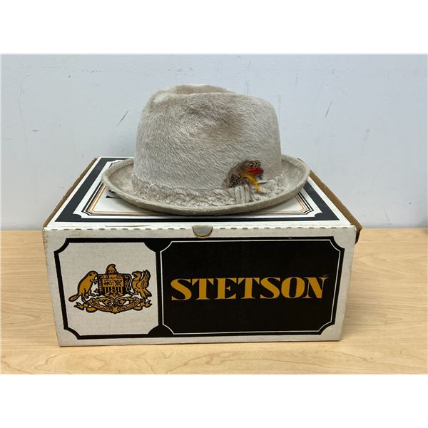 Vintage Stetson Beaver Hat with box - see all photos