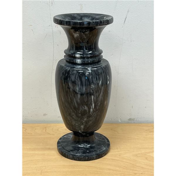 Large Heavy Marble Stone Vase - Approx: 10"T 4"W