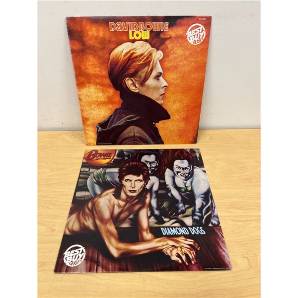 David Bowie Diamond Dogs & Low LP Vinyl Records