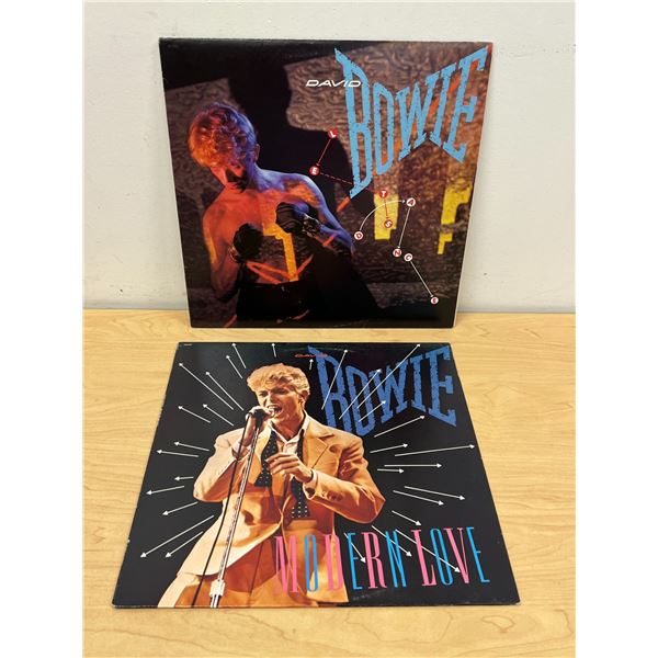David Bowie Let's Dance LP & Modern Love Single Vinyl Records