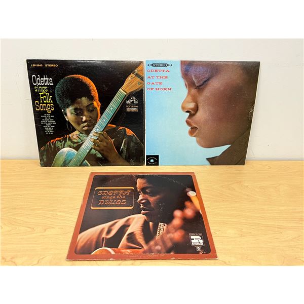 3 Odetta Folk / Blues LP Vinyl Records - see all photos