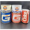 Image 2 : Gulf Grade Motor Oil Cans