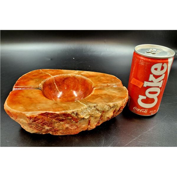 Alabaster Hand Carved Ashtray