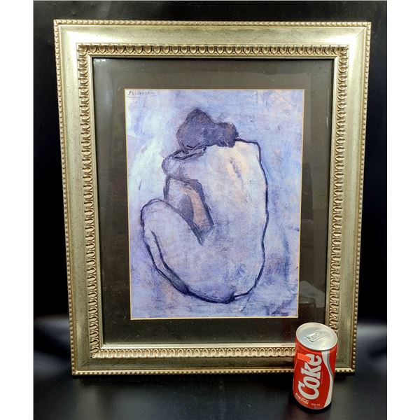Framed "The Blue Nude" - Picasso Print