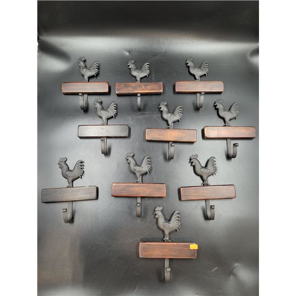 Chicken Cast Decorative Wall Hooks