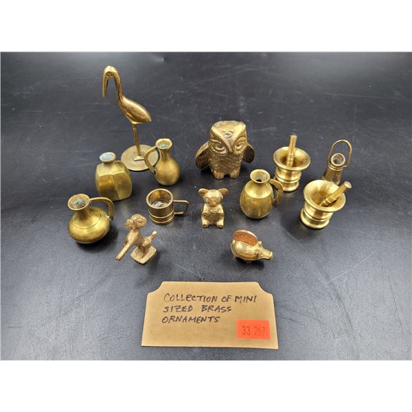 Collection Of Mini Sized Brass Ornaments