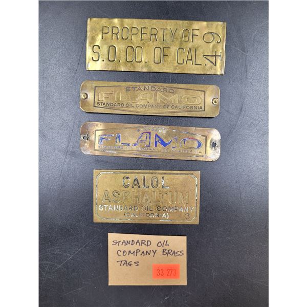 Standard Oil Company Brass Tags