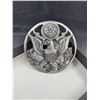 Image 2 : WW2 US Military E.Pluribus Unum Eagle Crest Screw Hat Badge