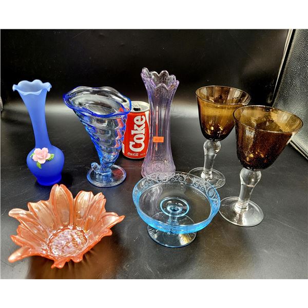 Vintage Art Glass Dish Lot