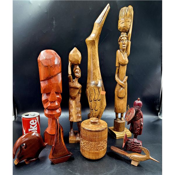 Vintage Wooden Carving Lot