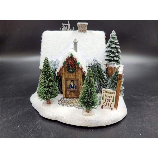 Thomas Kinkade Hawthorne Village "St. Nicholas Christmas Shop" Light Up House Décor