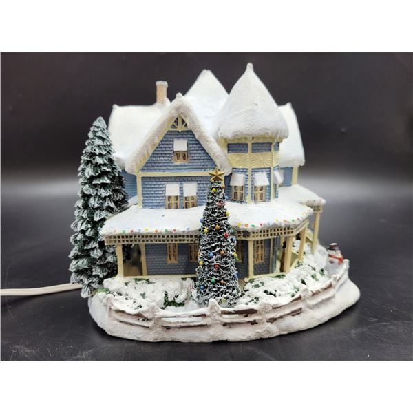 Thomas Kinkade Hawthorne Village "Holiday Bed & Breakfast" Light Up House Décor