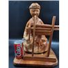 Image 4 : Large Hand Carved Wooden Asian Statue