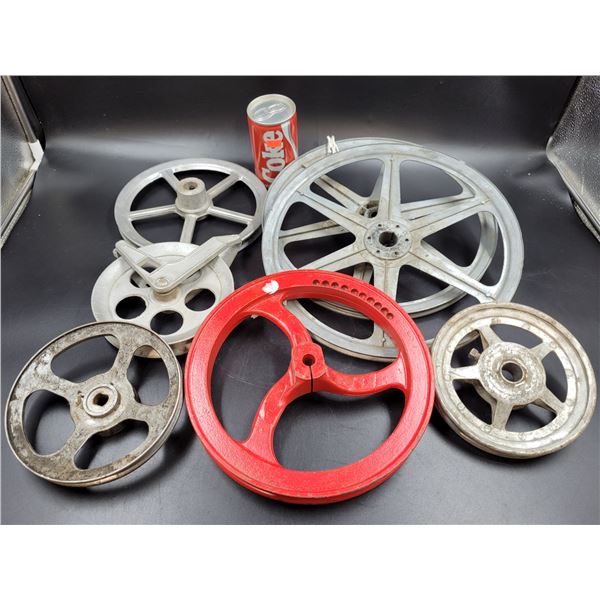 Vintage Metal Pulleys