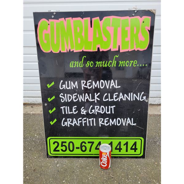 Gumblasters A-Frame Metal Sign