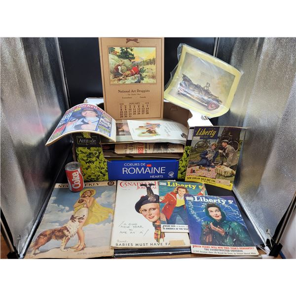 Vintage Paper and Magazine Lot