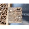 Image 2 : Box of Antique Hand Forged Nails and Lumber Stamp