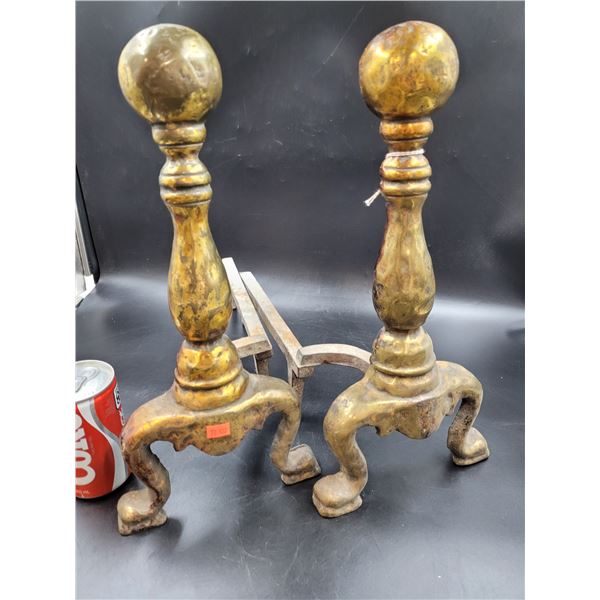 Brass Fireplace Andirons
